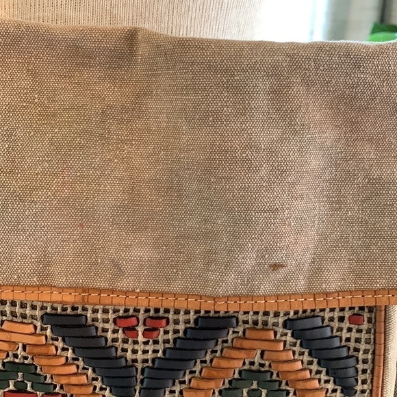 Fossil canvas and leather shoulder bag - Picture 2 of 10